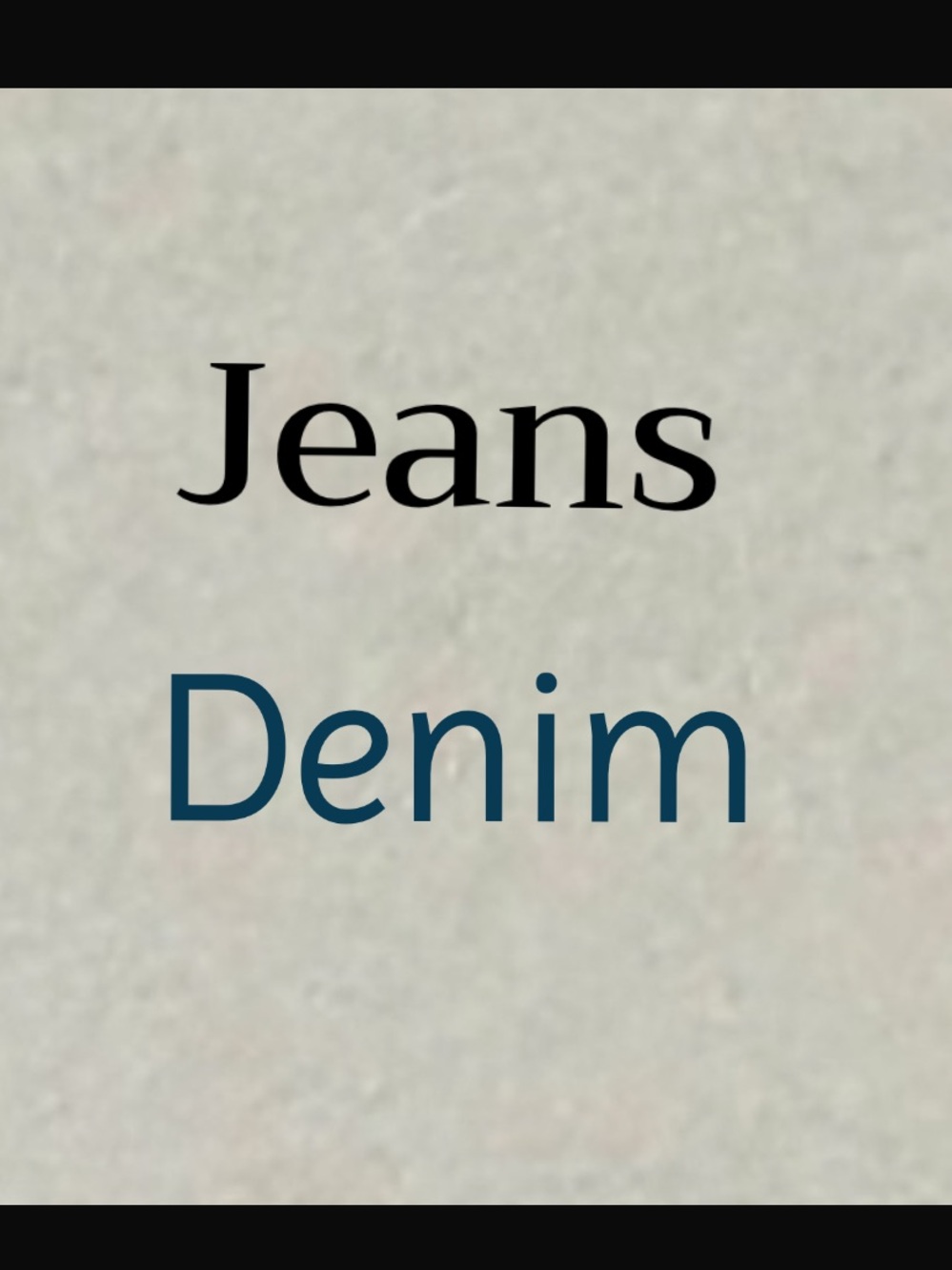 Various jeans